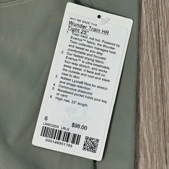 Lululemon Wunder Train 25” Legging - Picture 4 of 5